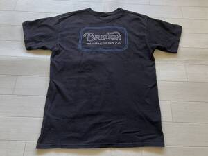 ★☆BRIXTONブリクストン　ロゴTシャツ黒M☆★ビンテージサーフスケートモーターサイクルキャンプアウトドア