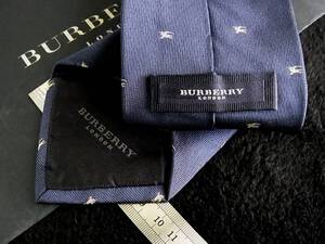 ■E5197N●良品●バーバリー【最高級PRORSUM プローサム】【BURBERRY】【総ロゴ】ネクタイ