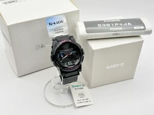 5-38 未使用 国内 廃盤 カシオ CASIO G-SHOCK Baby-G CASIO Baby-G ベビージー G-LIDE BGA-180-1BJF タイドグラフ ベイビー ベビーG 腕時計