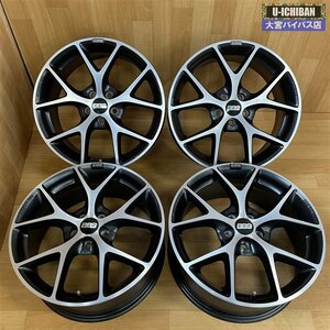 美品! BBS Germany SR SR025 17インチ 7.5J +48 5H 100 4本 レクサスCT 86 カローラ 50系 プリウス BRZ インプレッサ VW ポロ 等 _●004