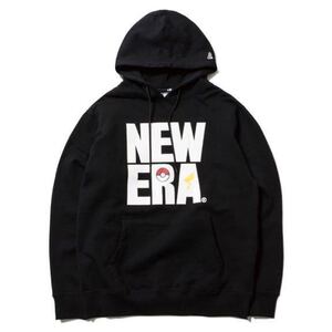 ポケモン ニューエラ コラボ パーカー ピカチュウ Lサイズ モンスターボール SQUARE LOGO NEW ERA POKEMON アパレル ブラック 黒