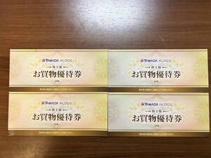 ヤマダ電機　株主様 お買物優待券　500円×40枚　20,000円分　有効期限：2025/6/30迄