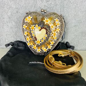 1スタ 2015 Dolce & Gabbana Sacred Heart Shoulder Bag ドルチェアンドガッバーナ ショルダーバッグ ハート AP18