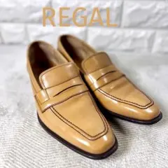 REGAL リーガル　コインローファー　ベージュ　キャメル　レザー