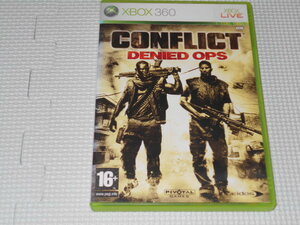 xbox360★CONFLICT DENIED OPS 海外版 EU版 PAL★箱付・説明書付・ソフト付