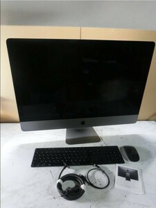 T【4な-27】【180サイズ】iMac Pro 5K 27インチ 8コアIntel Xeon W SSD1TB メモリ32GB /通電可/※動作未確認