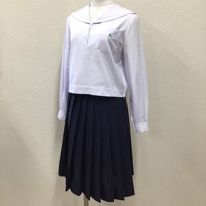 O752 (中古) 兵庫県 姫路東高校 セーラー服 上下セット /4/W32-38/セーラー/スカート/Reston/合服/夏服/夏用/制服/学生服/女子学生/中学校