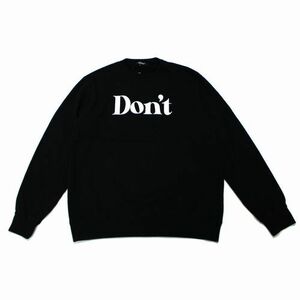 UNDERCOVER アンダーカバー 24SS SWEATSHIRT Don’t スウェット 5 ブラック