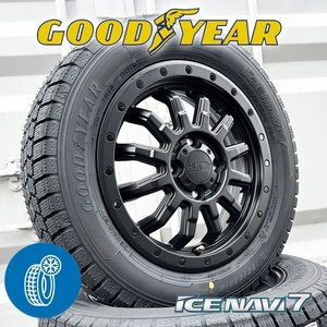 国産 スタッドレス エブリイワゴン DA17W DA64W DA62W 165/65R14 GOODYEAR アイスナビ7 14インチ タイヤホイール4本セット