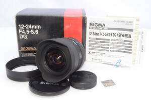 ★極美品★ シグマ SIGMA AF 12-24mm F4.5-5.6 EX DG HSM シグマ用 保証書付き＃P0612404032Y