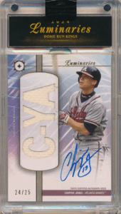 Chipper Jones MLB 2024 Topps Luminaries Home Run Kings Jersey Auto 25枚限定 直筆サイン ジャージオート チッパー・ジョーンズ