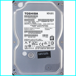 TOSHIBA DT01ACA050 HP P/N 661697-001 3.5インチ SATA600 500GB 692回 6269時間