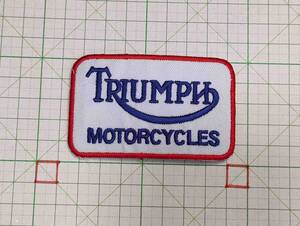 //*☆ トライアンフ ワッペン TRIUMPH 白 ☆ アイロン接着OK