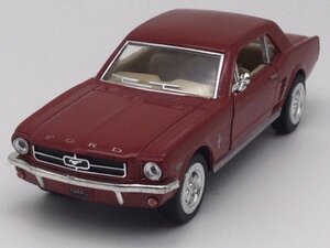 1台売り 赤 1/36　1964 初代 フォード マスタング ミニカー アメ車 Aカー レトロ アンティーク 外車