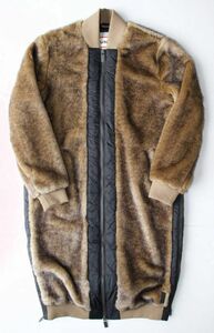 定価58000 新品 本物 HUNTER コート WOMENS REFINED FAUX FUR COAT S WRO1242WAX ハンター 1285