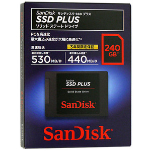 【ゆうパケット対応】SANDISK 2.5インチSATA SSD 240GB SDSSDA-240G-J26 [管理:1000005876]