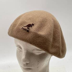 KO867□KANGOL カンゴール ベレー帽 ウール100％ ベージュ 56㎝程度