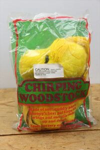 SALE☆70s CHIRPING WOODSTOCK PLUSH DOLL/ウッドストックぬいぐるみ/デッドストック/ヴィンテージ/袋入り/15257