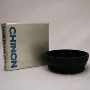 CHINON Lens Hood 58mm チノン レンズフード 希少品 アンティーク 外箱付 現状品 ／ 02-00250