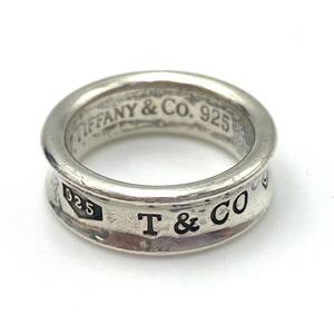 【１円スタート】TIFFANY&Co.　ティファニー　指輪　リング　SV925　シルバー　ロゴ　 1837　レディース　ブランド　アクセサリー　6A-048