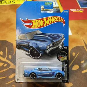 Hot Wheels 70 CHEVY CHEVELLE ホットウィール シェビー シェベル シボレー アメ車 ミニカー アメリカ雑貨 ムーンアイズ USカード