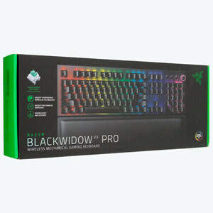 Razer ゲーミングキーボード 英語配列 BlackWidow V3 Pro Green Switch RZ03-03530100-R3M1 [管理:1000025725]