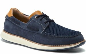 送料無料 Clarks 27.5cm デッキ ビジネス スニーカー ネイビー ヌバック レザー ボート シューズ ローファー ビジネス サンダル JJJ106