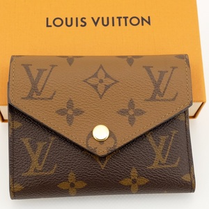 【新品同様】LOUIS VUITTON ルイヴィトン ポルトフォイユ・ヴィクトリーヌ モノグラム・リバース M81557 RFID（ICチップ入り）