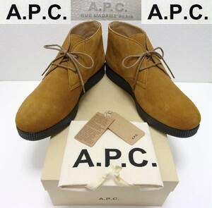 A.P.C.■アー・ペー・セー■デザートブーツ■レザー■スエード■ポルトガル■DESART BOOTS SPORT■TAUPE■黄土■新品■44