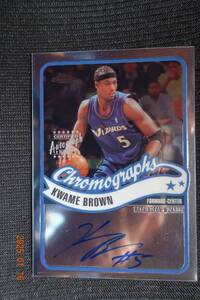 Kwame Brown 2003-04 Topps Chrome Autographs