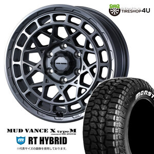 4本セット MUD VANCE X TypeM 18x9.0J 6/139.7 +50 MGM MONSTA RT HYBRID R/T 275/65R18 ホワイトレター ランクル300系