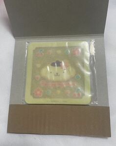 クリアラバーコースター　フラットガシャポン　サンリオキャラクターズ　ポムポムプリン　クリア感が可愛い　10×10cm