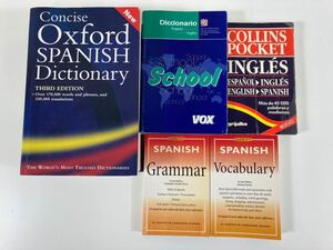 スペイン語　英語　辞典　英西　西英　辞書　5冊セット　/ ConciseOxford / school / BARRONS / POCKET DICCIONARIO /【ta05b】