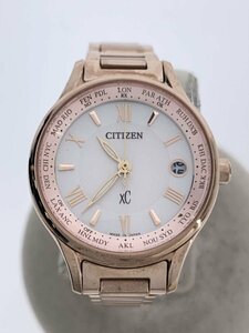 CITIZEN◆ソーラー腕時計/アナログ/ステンレス/PNK/H246-T024696