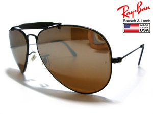 希少Vintage B&L RayBan Driving Mirror Lens OUTDOORSMANミラーB15TGMブラックUSAボシュロムBLアメリカ製アウトドアーズマン運転Black米国