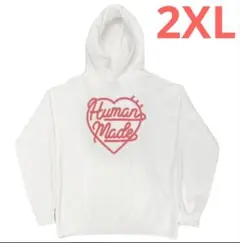 HUMAN MADE HEART SWEAT HOODIE - WHITE