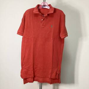 B439◆Polo by Ralph Lauren◆サーモンピンク 半袖ポロシャツ◆S