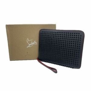 【美品】ルブタン ChristianLouboutin クリスチャンルブタン クラッチバッグ マルチケース レザー a011