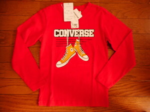 ☆新品　ＣＯＮＶＥＲＳＥ　長袖Ｔシャツ　１３０（赤）☆