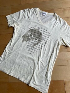 ◆TAKEO KIKUCHI◆ タケオキクチ◆うすいクリーム色◆シャツ◆size２