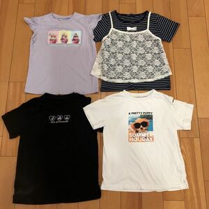 半袖Tシャツ★サイズ150cm★4枚セット★女の子　夏服　Tシャツ まとめて　セット　GU