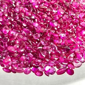 1円〜!!小粒大量!!●天然ルビーおまとめ200ct●j 約40g ルース 裸石 宝石 ジュエリー jewelry ruby corundum コランダム 紅玉 w4ヤ5