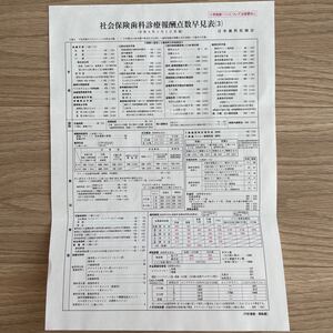 最新版　社会保険歯科診療報酬点数早見表