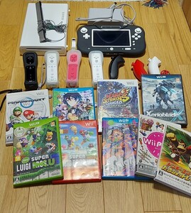 Nintendo WiiU 本体　コントローラー　ソフト９本セット等