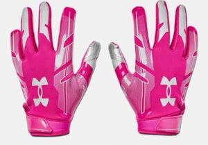 送料無料 新品 underarmour アメフト グローブF8 L PINK