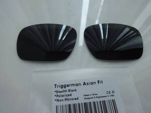 トリガーマン用 カスタム偏光レンズ（〇〇9314アジアンフィット専用） BLACK Polarized 新品　Oakley TRIGGERMAN TRIGGER MAN