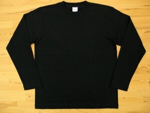 Printstar 00102-CVL 5.6oz ヘビーウェイト長袖Tシャツ Lサイズ ブラック 1枚 無地 102ロンT 新品 クロネコゆうパケット350円発送可 黒