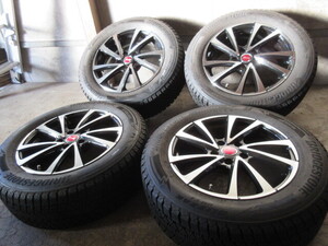 冬用set!! B-Win (BP) (17x7+38 5H/114,3) バリ溝(ブリヂストン DM-V3) 225/60R17 アルファード ヴェルファイア エクストレイル デリカD5 