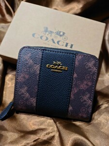 【1スタ】C-671 新品未使用COACHビルフォールド ウォレット ホース アンド キャリッジ折財布 並行輸入品