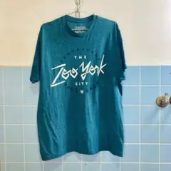 ZOO YORK 半袖 グラフィックTシャツ Lサイズ ブルーグリーン